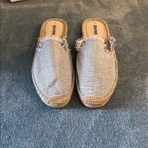 Striped Soludos Mules